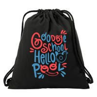 Goodbye School Hello Pool Drawstring Bag