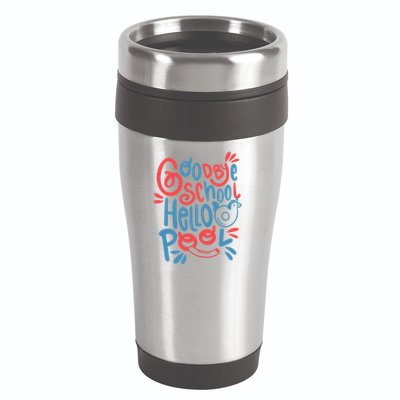 Goodbye School Hello Pool 16oz Travel Tumbler