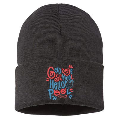 Goodbye School Hello Pool Sustainable Knit Beanie