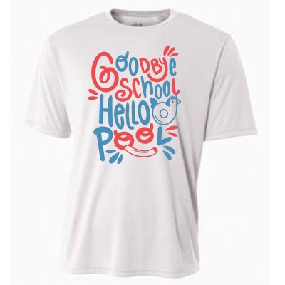 Goodbye School Hello Pool Cooling Performance Crew T-Shirt