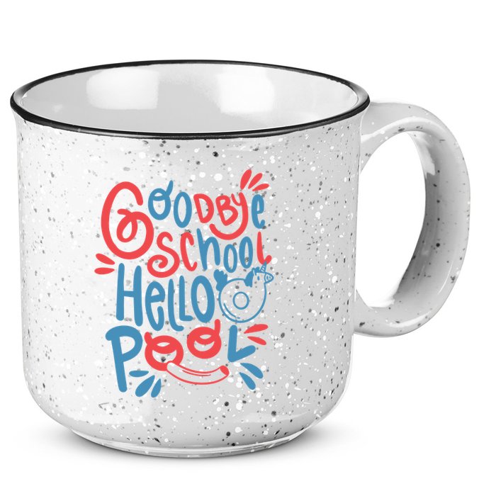 Goodbye School Hello Pool 15oz Campfire Ceramic Mug
