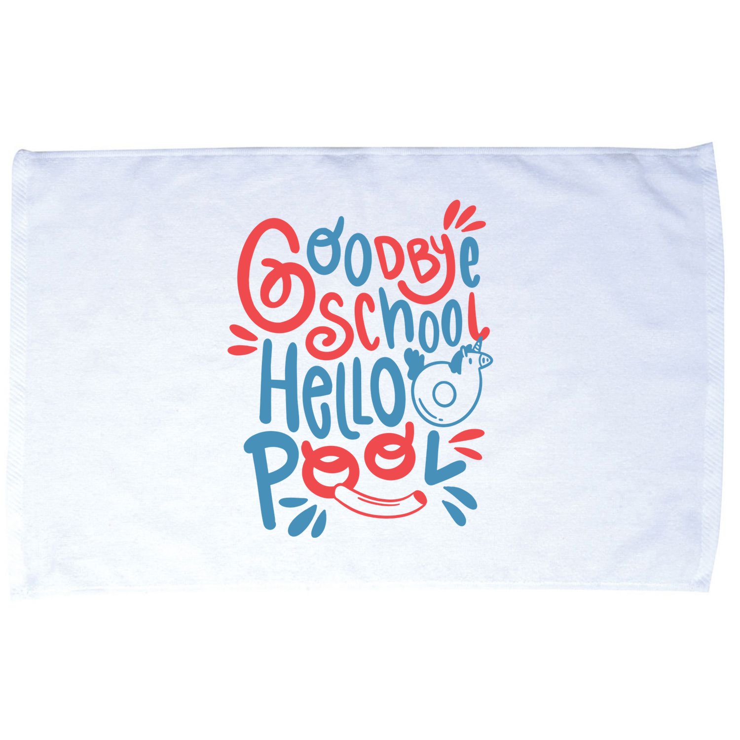 Goodbye School Hello Pool Microfiber Hand Towel