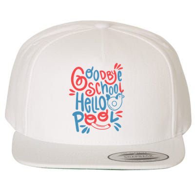 Goodbye School Hello Pool Wool Snapback Cap