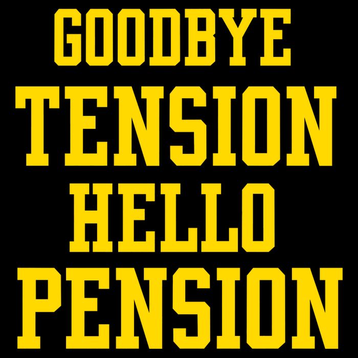 Goodbye Tension Hello Pension Cooling Performance Long Sleeve Crew