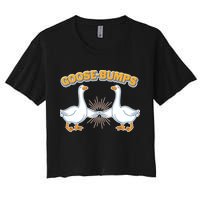 Goose Bumps Women's Crop Top Tee
