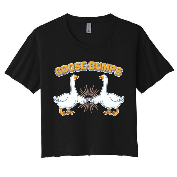 Goose Bumps Women's Crop Top Tee