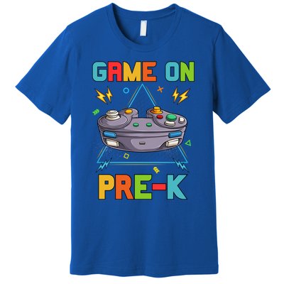 Game On PreK Funny Back To School Preschool Video Games Gift Premium T-Shirt