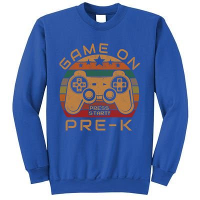 Game On PreK Video Gamer Gift First Day Of Preschool Funny Gift Sweatshirt