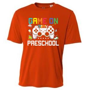 Game On Preschool Back To School Gamer Funny Preschool Gift Cooling Performance Crew T-Shirt