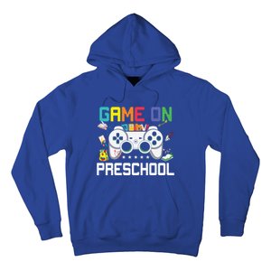 Game On Preschool Back To School Gamer Funny Preschool Gift Hoodie