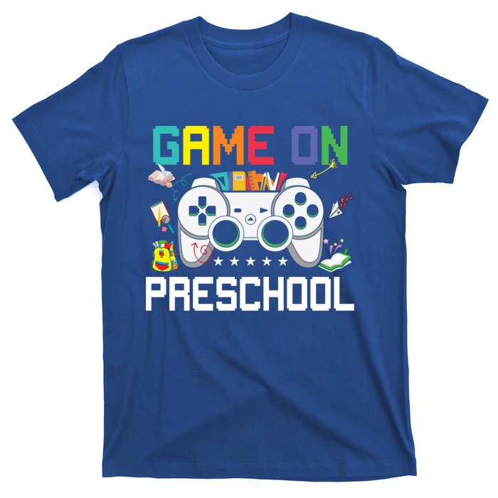 Game On Preschool Back To School Gamer Funny Preschool Gift T-Shirt