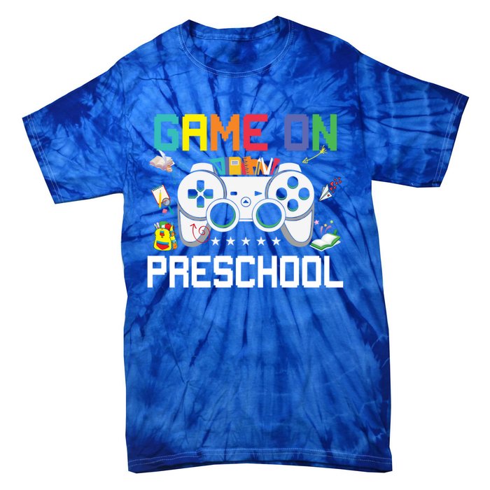 Game On Preschool Back To School Gamer Funny Preschool Gift Tie-Dye T-Shirt