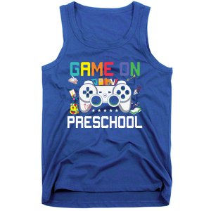 Game On Preschool Back To School Gamer Funny Preschool Gift Tank Top