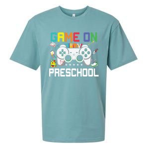 Game On Preschool Back To School Gamer Funny Preschool Gift Sueded Cloud Jersey T-Shirt