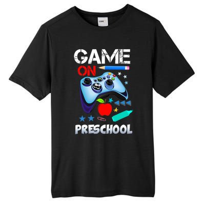 Game On Preschool First Day Of School Gamer Back To School Gift Tall Fusion ChromaSoft Performance T-Shirt