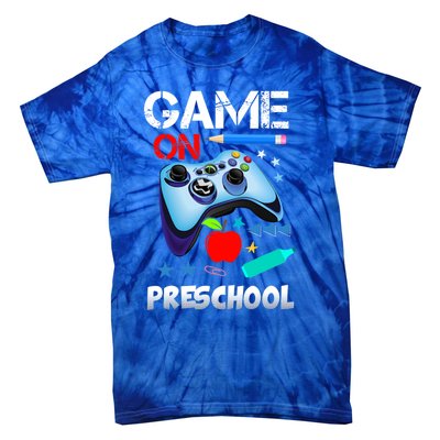 Game On Preschool First Day Of School Gamer Back To School Gift Tie-Dye T-Shirt