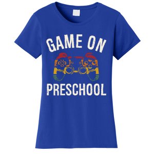 Game On Preschool Funny Back To School First Day Of Sc Gift Women's T-Shirt