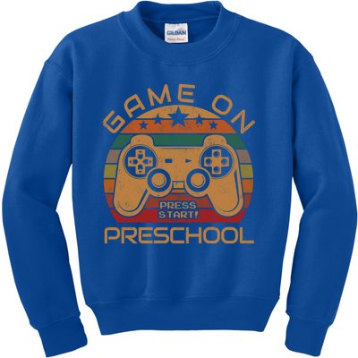 Game On Preschool Video Gamer Gift First Day Of PreK Gift Kids Sweatshirt