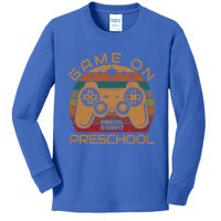 Game On Preschool Video Gamer Gift First Day Of PreK Gift Kids Long Sleeve Shirt