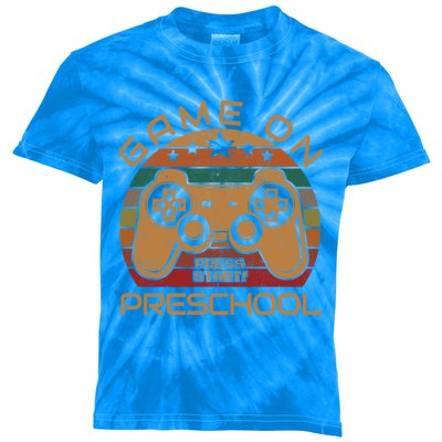 Game On Preschool Video Gamer Gift First Day Of PreK Gift Kids Tie-Dye T-Shirt