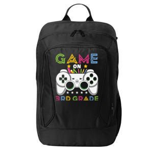 Game On Press Start 3Rd Grade Back To School Gaming Lover Gift City Backpack