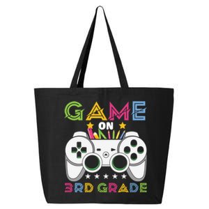 Game On Press Start 3Rd Grade Back To School Gaming Lover Gift 25L Jumbo Tote