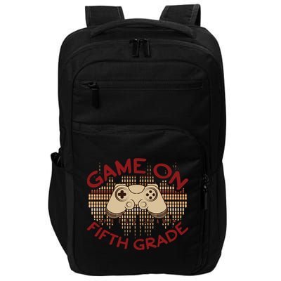Game On Press Start! 5Th Grade Computer Games Gaming Gamer Funny Gift Impact Tech Backpack