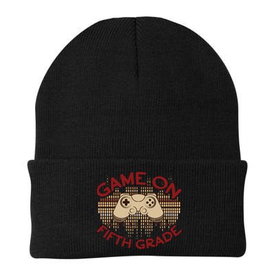 Game On Press Start! 5Th Grade Computer Games Gaming Gamer Funny Gift Beanie