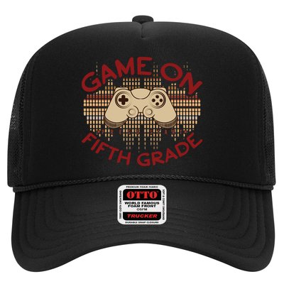 Game On Press Start! 5Th Grade Computer Games Gaming Gamer Funny Gift Trucker Hat