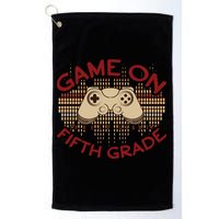 Game On Press Start! 5Th Grade Computer Games Gaming Gamer Funny Gift Golf Towel
