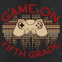 Game On Press Start! 5Th Grade Computer Games Gaming Gamer Funny Gift Golf Towel