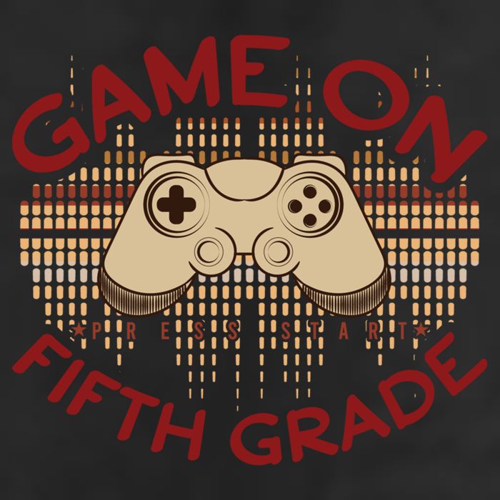 Game On Press Start! 5Th Grade Computer Games Gaming Gamer Funny Gift Golf Towel