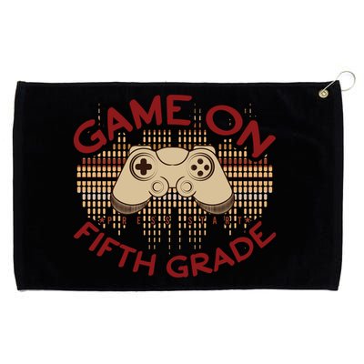 Game On Press Start! 5Th Grade Computer Games Gaming Gamer Funny Gift Grommeted Golf Towel