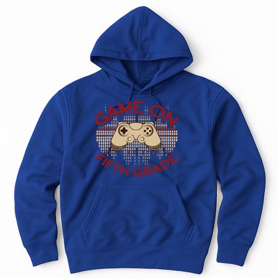 Game On Press Start! 5Th Grade Computer Games Gaming Gamer Funny Gift Hoodie