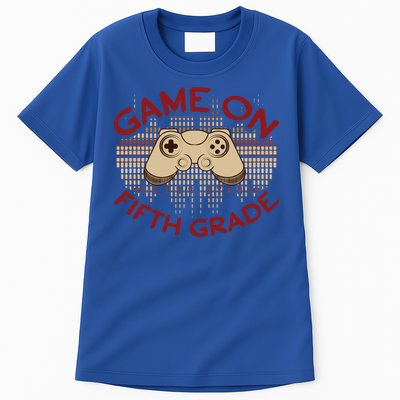 Game On Press Start! 5Th Grade Computer Games Gaming Gamer Funny Gift Tall T-Shirt
