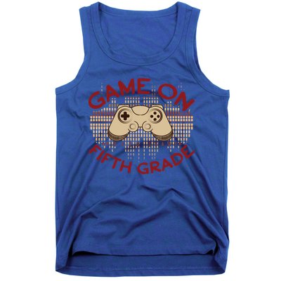 Game On Press Start! 5Th Grade Computer Games Gaming Gamer Funny Gift Tank Top