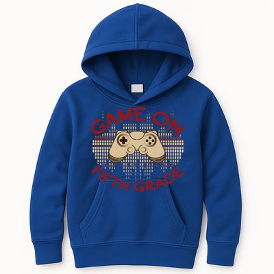 Game On Press Start! 5Th Grade Computer Games Gaming Gamer Funny Gift Kids Hoodie
