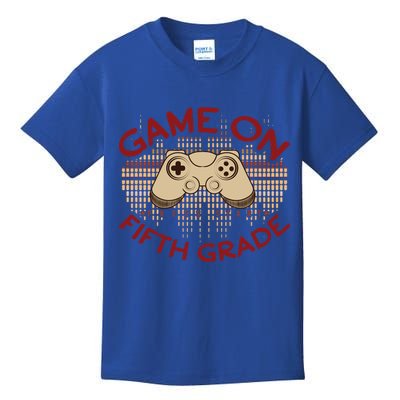 Game On Press Start! 5Th Grade Computer Games Gaming Gamer Funny Gift Kids T-Shirt