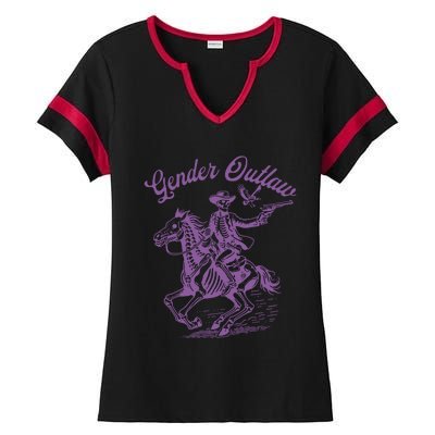 Gender Outlaw Pride Ladies Halftime Notch Neck Tee