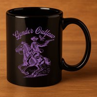Gender Outlaw Pride 11oz C Handle Ceramic Mug