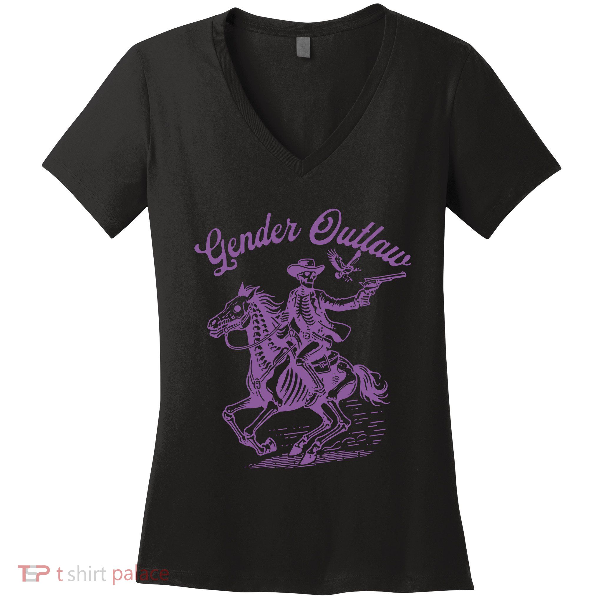 Gender Outlaw Pride Women's V-Neck T-Shirt