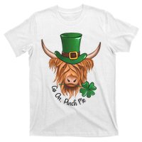 Go On Pinch Me St Patricks Day Cow Farmer Farming T-Shirt