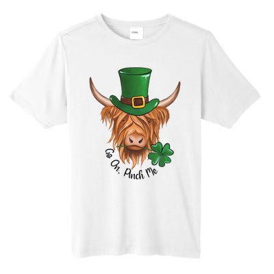 Go On Pinch Me St Patricks Day Cow Farmer Farming Tall Fusion ChromaSoft Performance T-Shirt