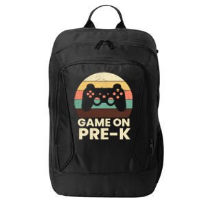 Game On PreK Video Game First Day Back To School Gamer Meaningful Gift City Backpack