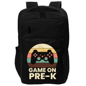 Game On PreK Video Game First Day Back To School Gamer Meaningful Gift Impact Tech Backpack