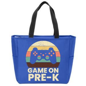 Game On PreK Video Game First Day Back To School Gamer Meaningful Gift Zip Tote Bag