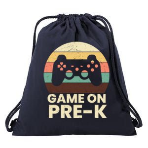 Game On PreK Video Game First Day Back To School Gamer Meaningful Gift Drawstring Bag