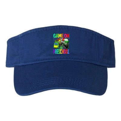 Game On Preschool Back To School Preschool Level Unlocked Gift Valucap Bio-Washed Visor