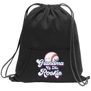 Grandma of Rookie 1st Birthday Baseball Theme Party Sweatshirt Cinch Pack Bag