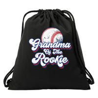 Grandma of Rookie 1st Birthday Baseball Theme Party Drawstring Bag